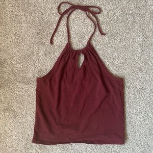 Womens Medium EMPYRE Halter Crop Top